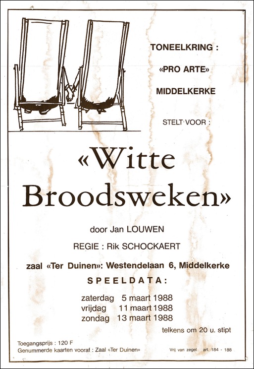 Witte broodsweken affiche